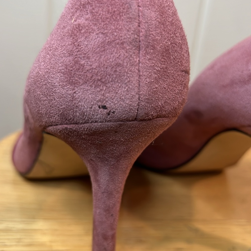 Pink and Red Suede Heel Pumps Nine West - Picture 6 of 11